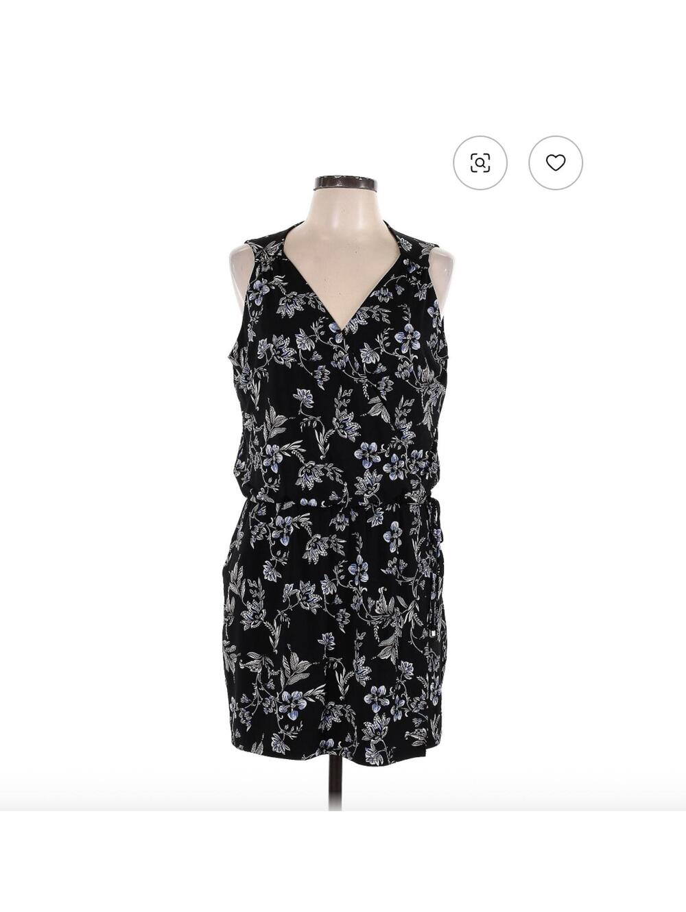 White House Black Market Size 12 Sleeveless Paisley Romper